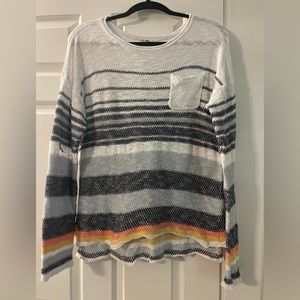Hem & Thread Large Long Sleeve Striped Top